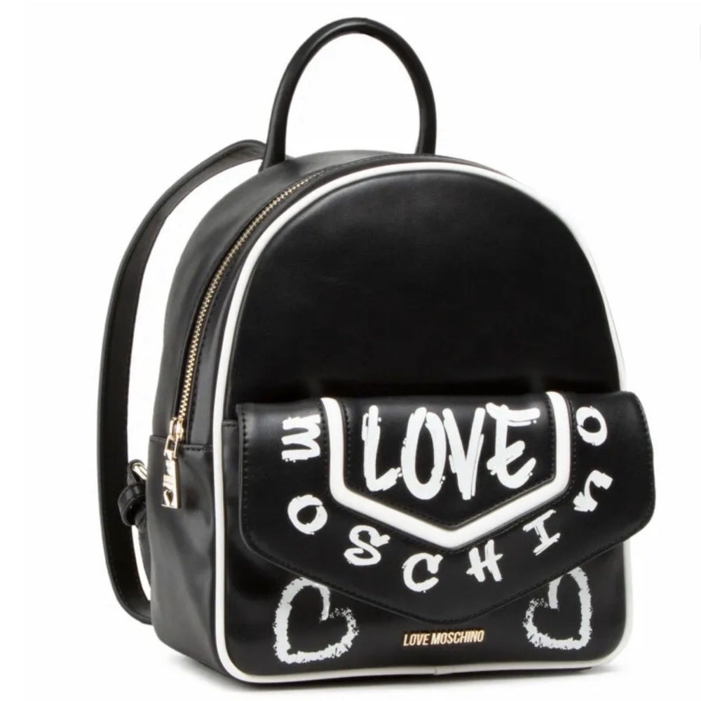 Love Moschino Women’s Backpack with red lined, comes with dust bag  and TAGS